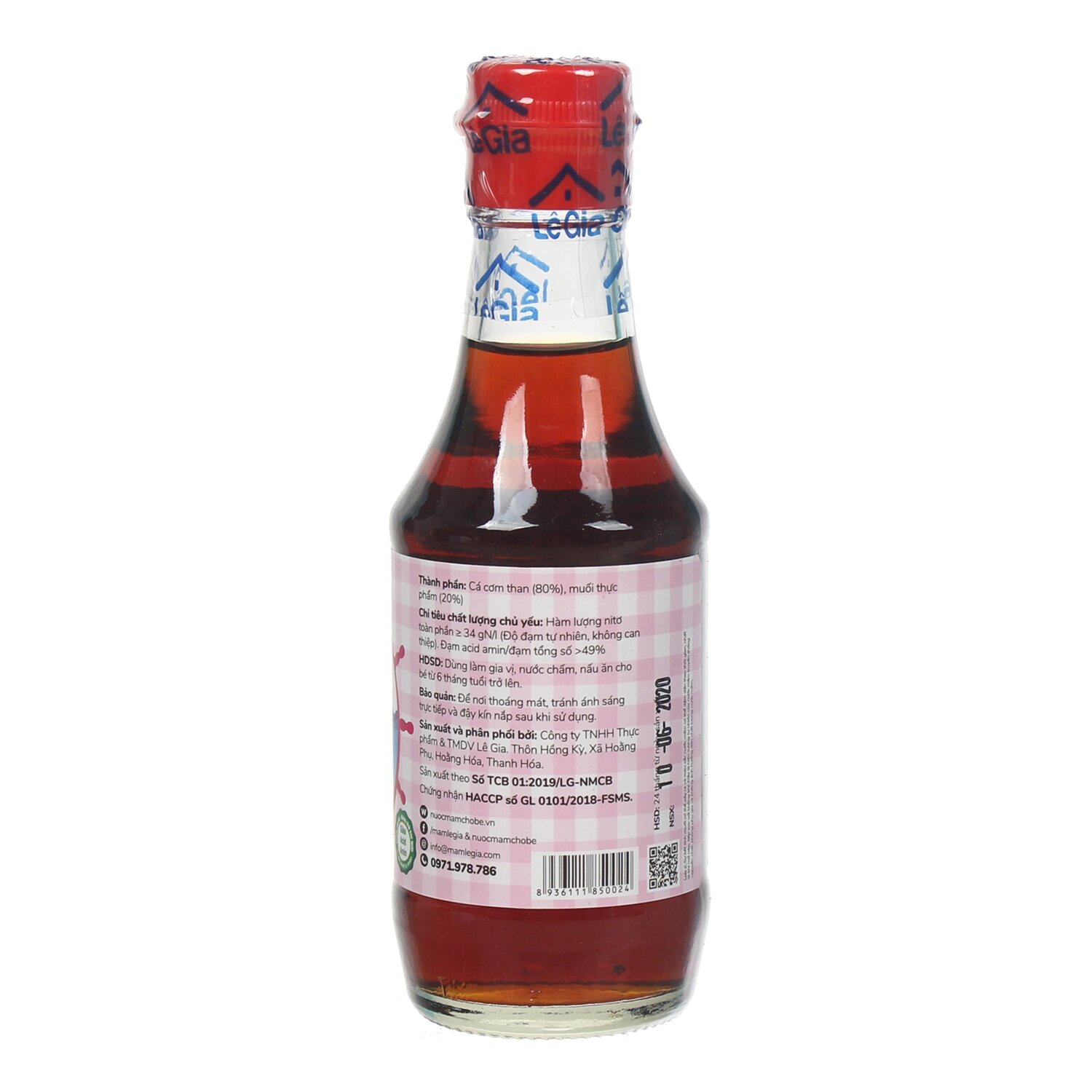 Nước mắm lê gia cho bé 200ml