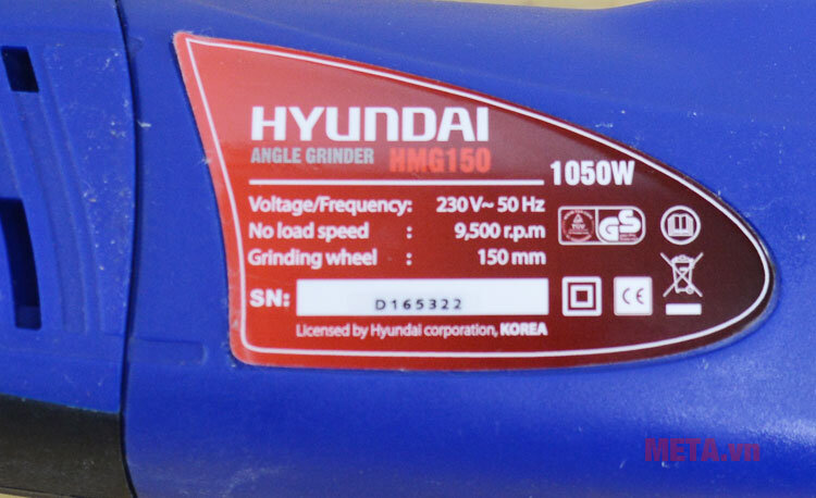 Máy mài góc Hyundai HMG150 150mm