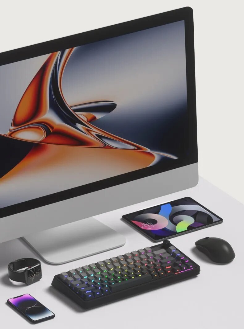 Bàn phím cơ FL-Esports CMK75SAM Lake Placid Blue 3 mode 3