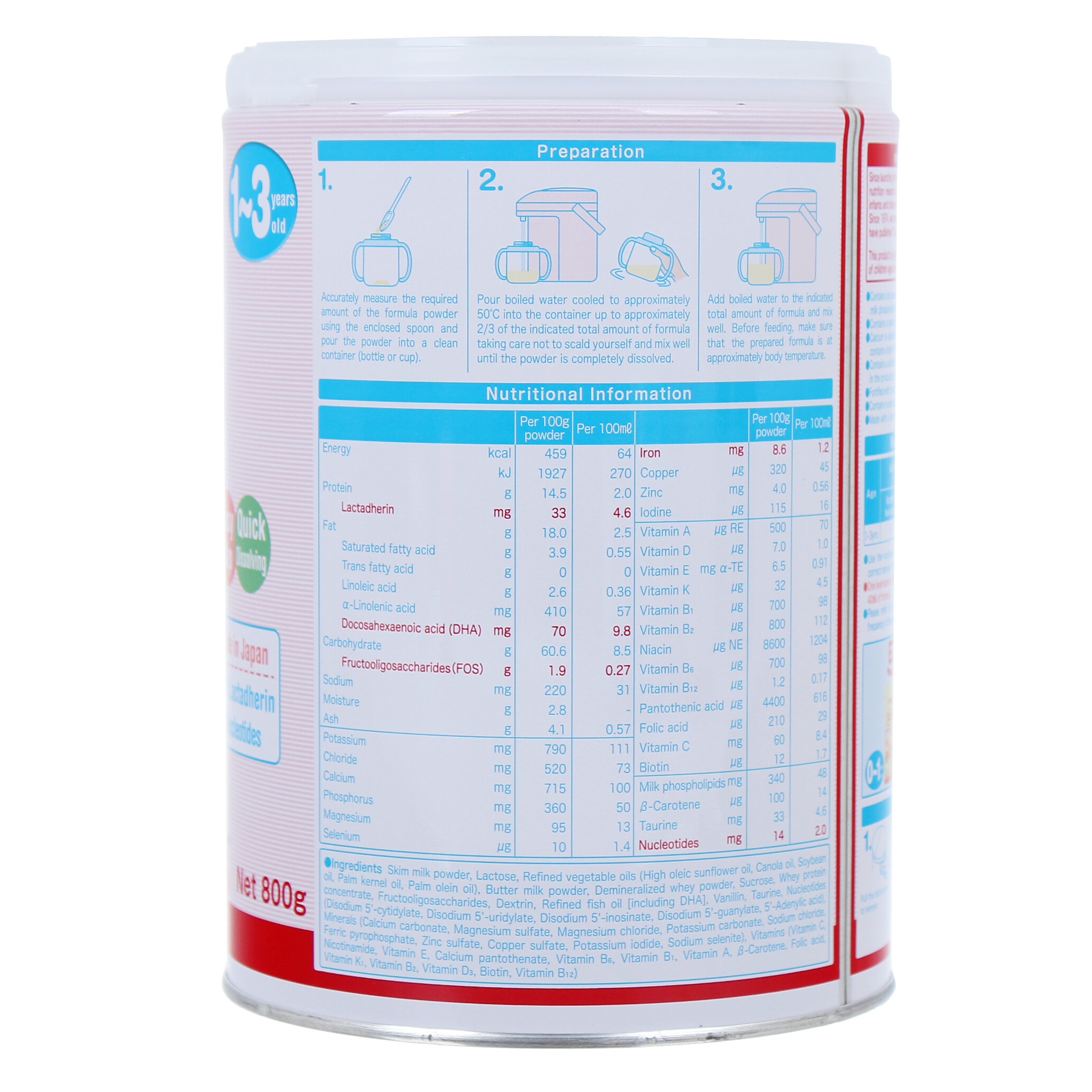  Sữa Meiji Growing Up Formula 800g (1-3 tuổi)