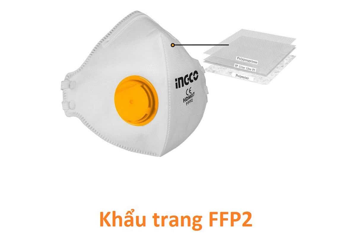 Khẩu trang chống bụi INGCO HDM07