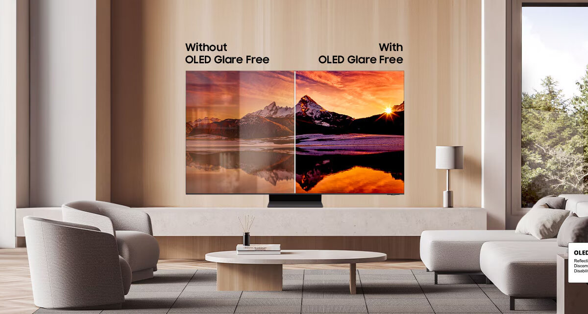 Màn hình OLED chống phản sáng để bạn xem phim rõ ràng hơn