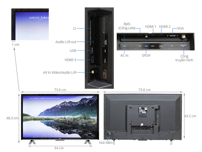 Internet Tivi TCL 32 inch L32D2780 Internet Tivi TCL 32 inch L32D2780