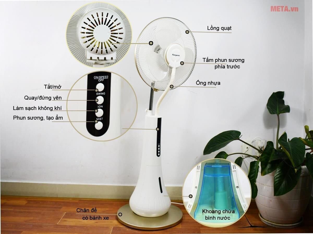 Quạt phun sương Kangaroo KG200C