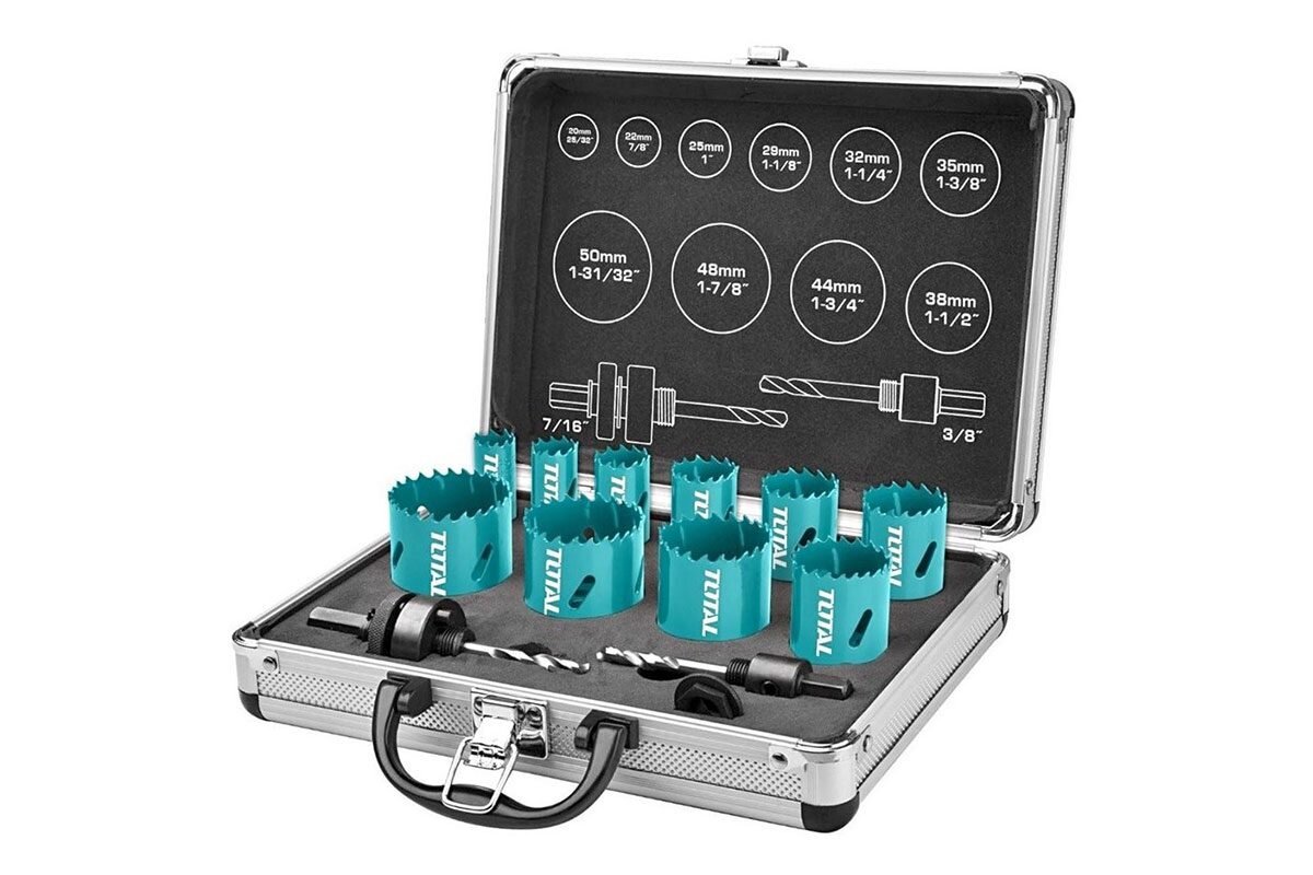 Bộ 12 mũi khoét kim loại 20-50mm Total TACSH1121