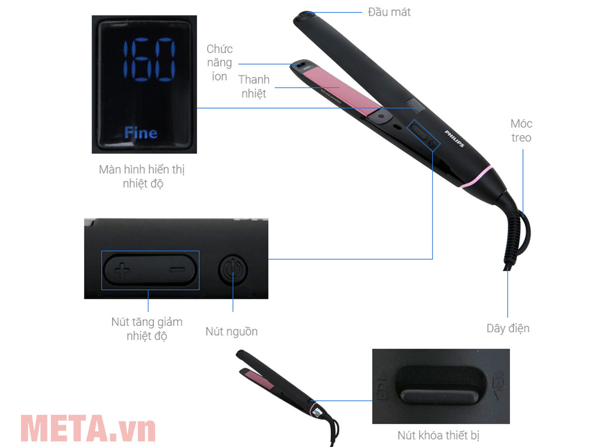 Máy tạo kiểu tóc Philips BHS675