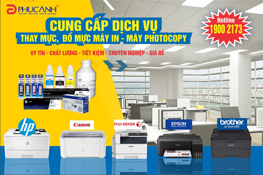 dịch vụ đổ mực máy in liên hệ 19002173