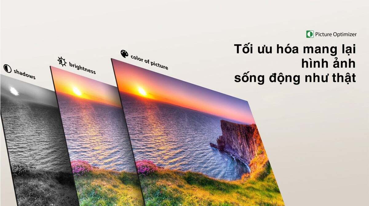 Độ phân giải Full HD trên màn hình 43 inch giúp hình ảnh thêm rõ nét Smart Tivi Toshiba 43E31MP 43 inch