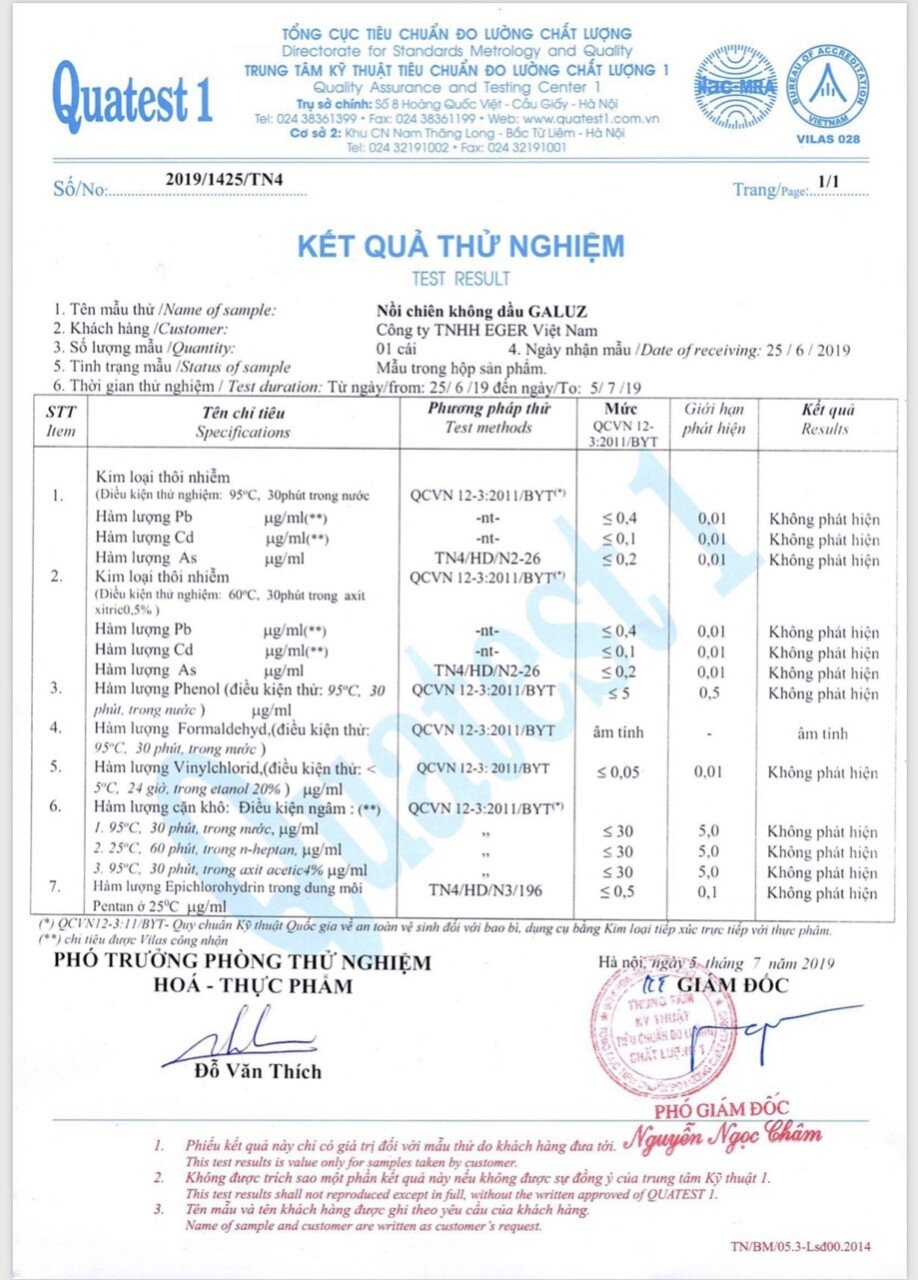 Nồi chiên không dầu Galuz GLA- 616
