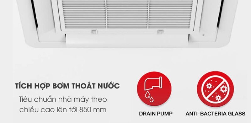 Điều hòa âm trần Toshiba RAV-480AS8-V/RAV-480USP-V bơm nước xả thải