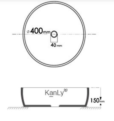 Bản vẽ kỹ thuật lavabo sứ hoa văn KANLY SU014