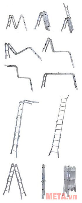 Thang nhôm gấp 4 khúc Nikita Nik44