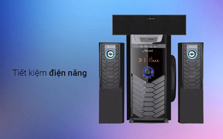 Loa Bluetooth Microtek X-218BT (3.1) | Tiết kiệm điện năng