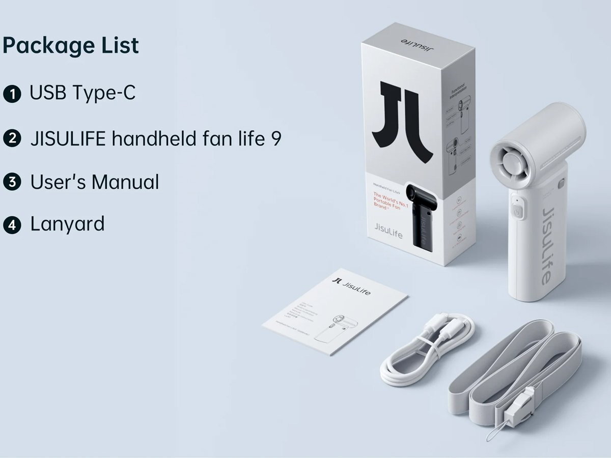 Jisulife Life 9 dùng pin sạc tiện lợi Jisulife Life 9