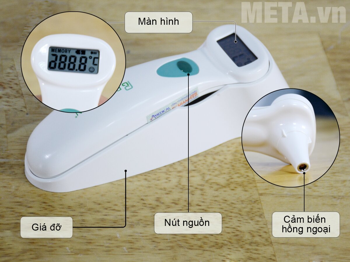 Nhiệt kế hồng ngoại đo tai PolyGreen KI-8120