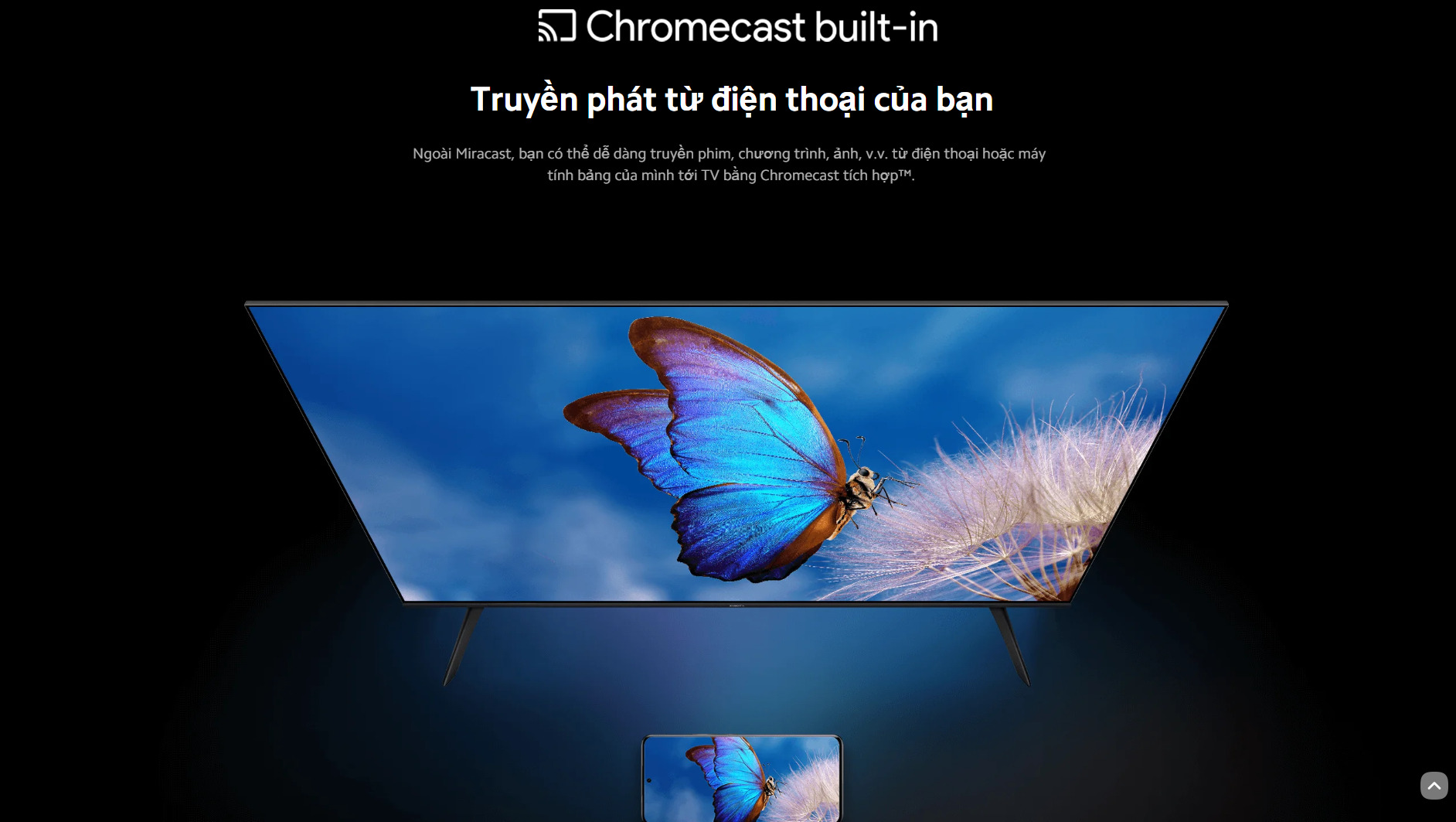 Tivi 4K phát từ điện thoại lên tivi Tivi 4K