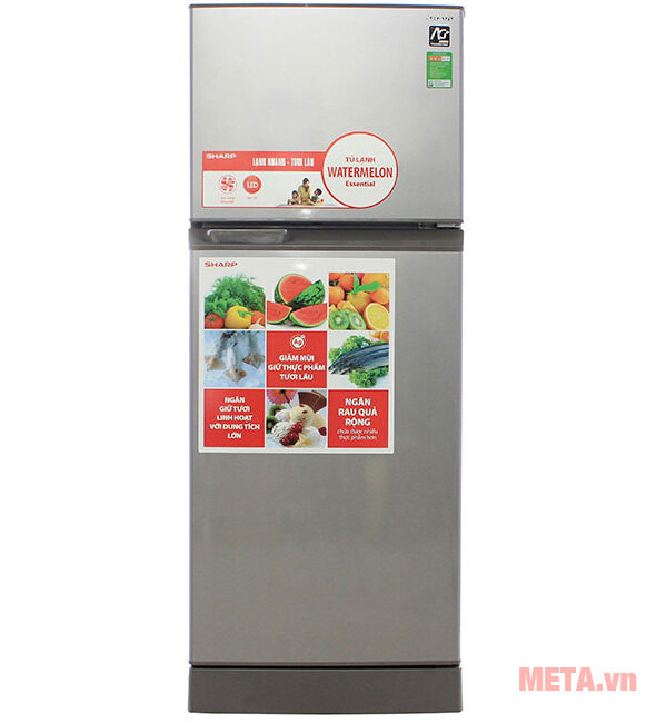 Tủ lạnh Sharp SJ-210E-SL 196L