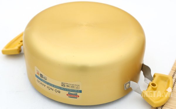 Bộ nồi Anod 3 chiếc màu vàng SH8834