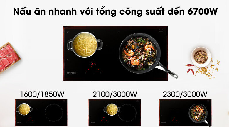 bếp từ 3 vùng nấu hafele hc-if77a
