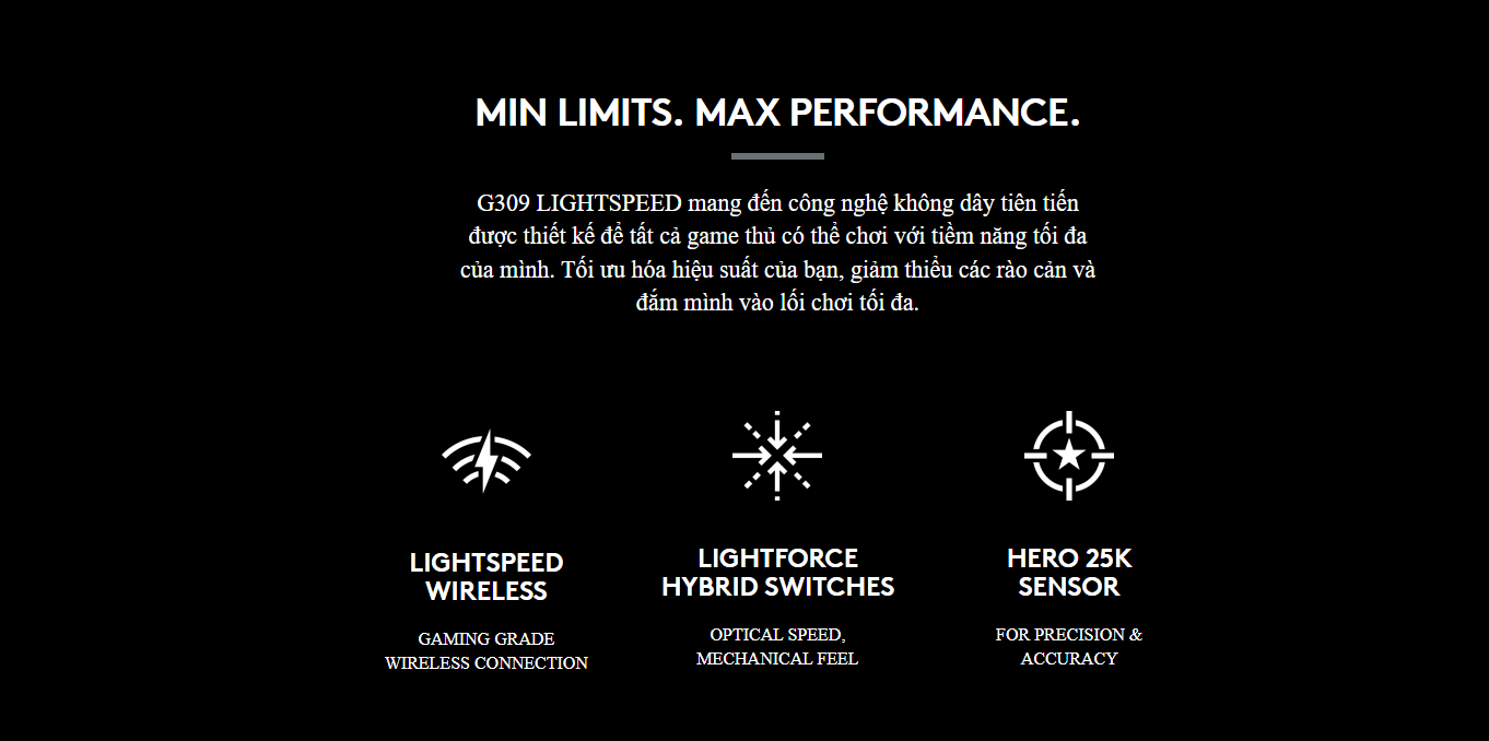 Chuột Gaming Logitech G309 LightSpeed Wireless White 2