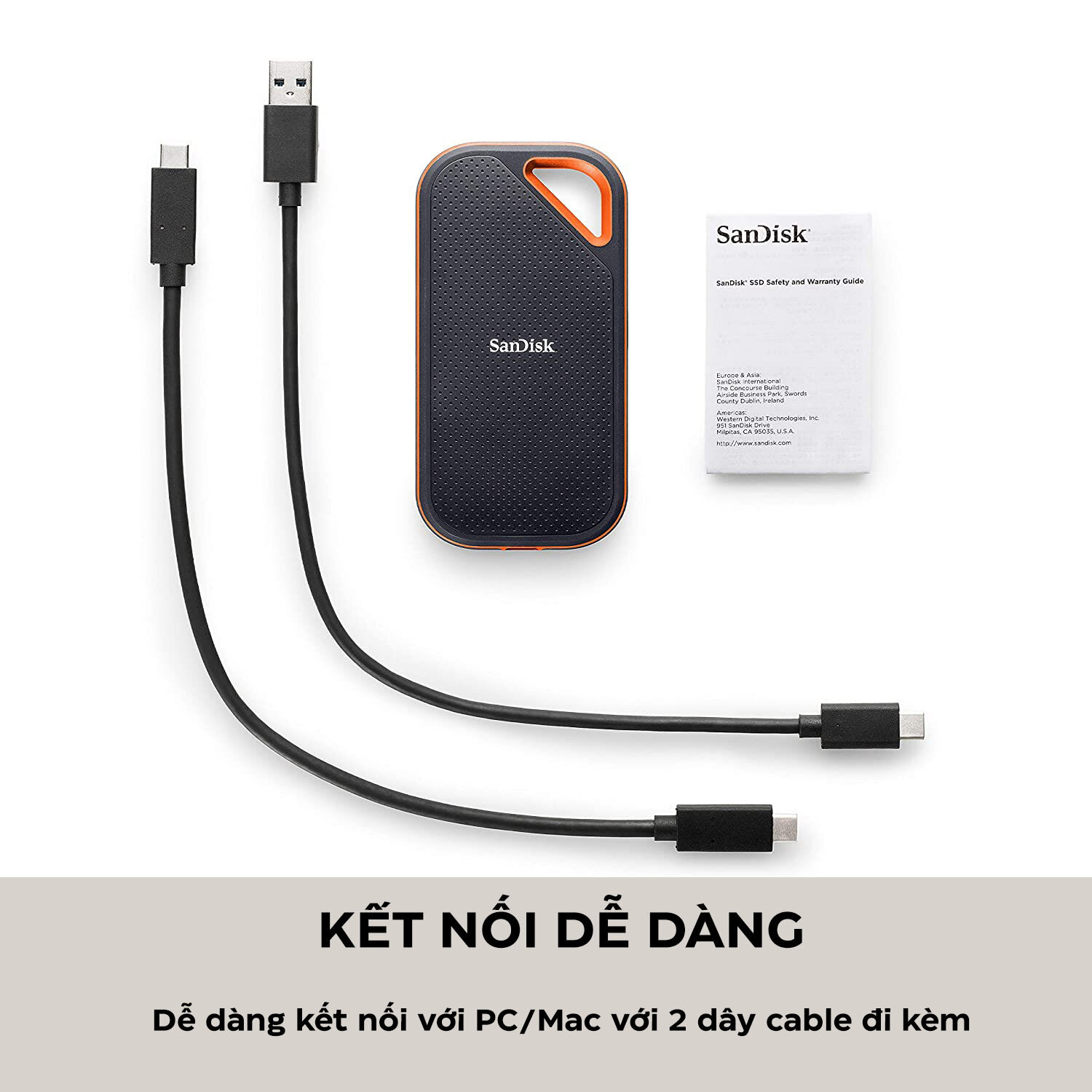 Ổ cứng di động SanDisk Extreme Pro Portable SSD 4TB USB 3.2 SDSSDE81-4T00-G25 (