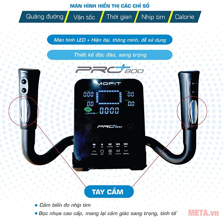 Xe đạp tập cao cấp Mofit PRO800