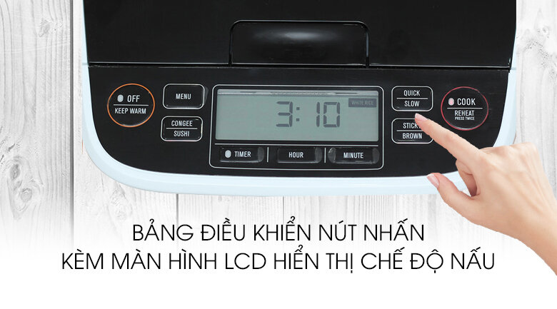 Nồi cơm điện tử 1.8 lít Electrolux ERC7603W