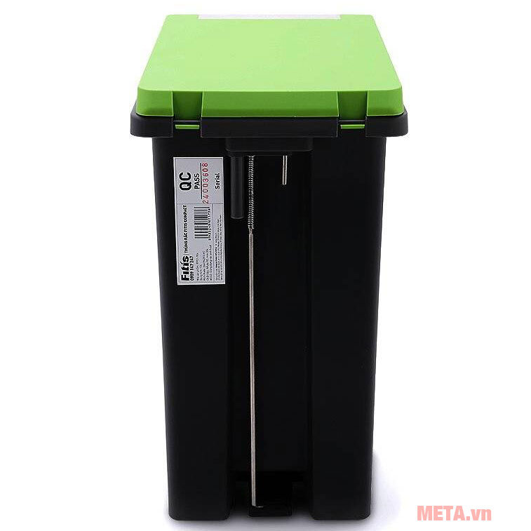 Thùng rác nhựa đạp dòng Compact Fitis PPS1-904 - 10L (Đen xanh)