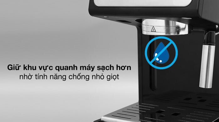Máy pha cafe Delonghi ECP33.21.BK là 1,1 lít có chức năng chống nhỏ giọt