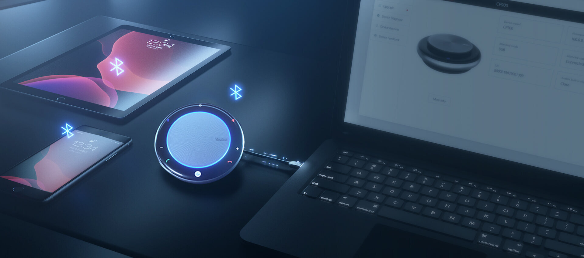 Loa hội nghị không dây Bluetooth Yealink CP700 4