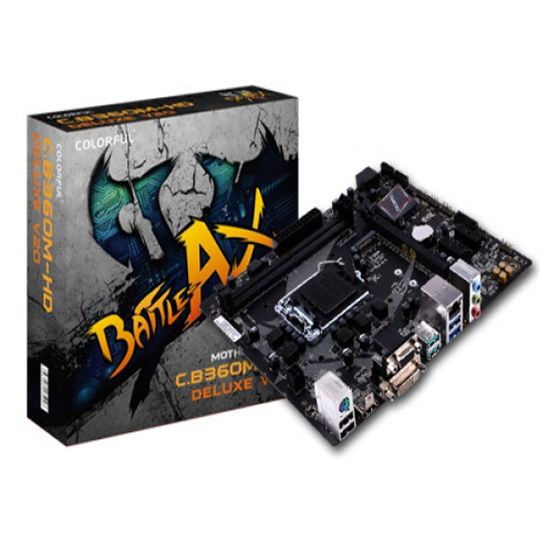 Main Colorful AXE C.B360M-HD PRO V20 (Chipset Intel B360/ Socket LGA1151/ VGA onboard)
