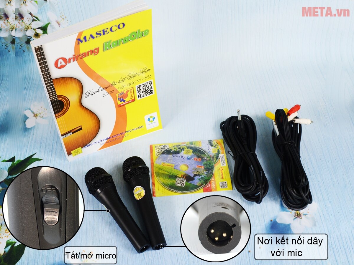 Đầu karaoke 5 số Arirang DVD AR-36MB (kèm 2 micro)