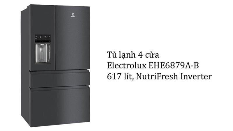Tủ lạnh 4 cánh Electrolux EHE6879A-B Inverter - 617L