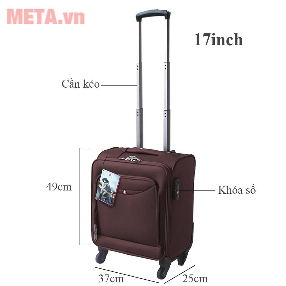 Vali kéo cao cấp Brothers 17 inch BR-086