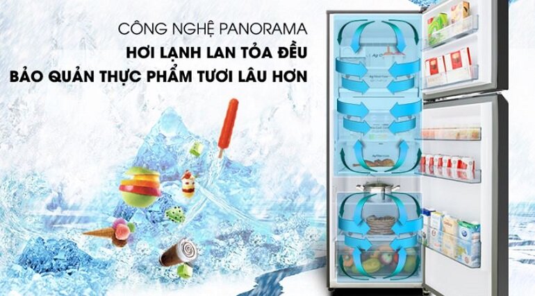 Tủ lạnh Panasonic Inverter 366 lít NR-BL381GKVN