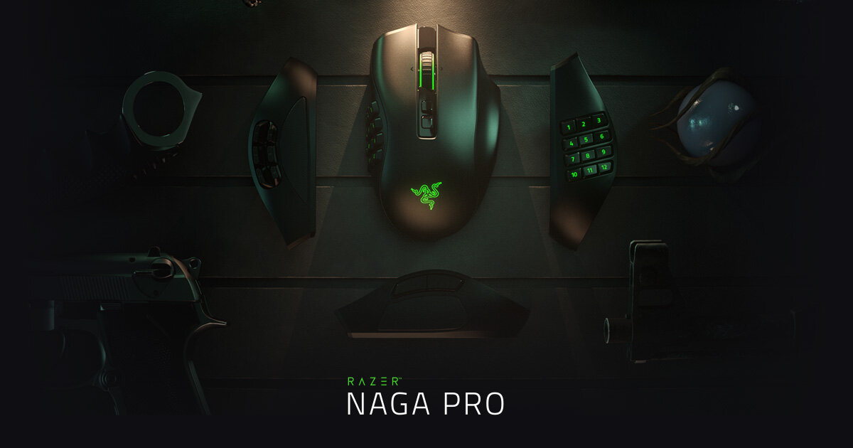 Giới thiệu Chuột không dây Razer Naga Pro Wireless (USB/RGB) (RZ01-03420100-R3A1)