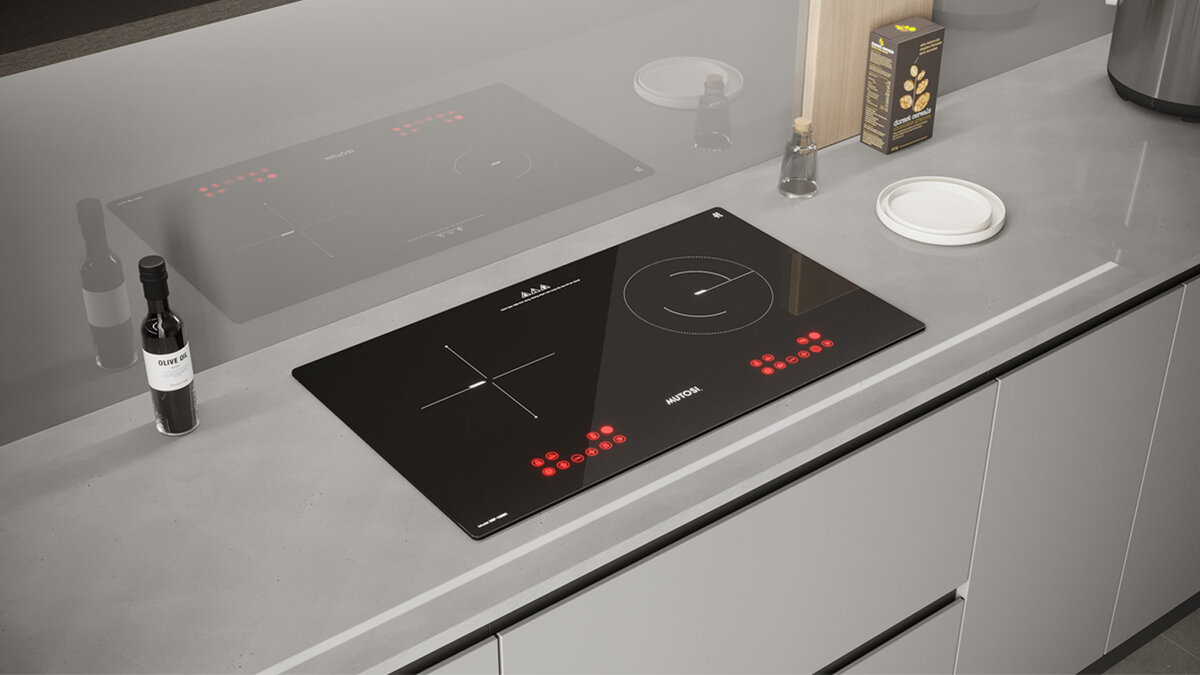 Mặt kính bếp Mutosi MIF-1236K chất liệu Kanger Ceramic