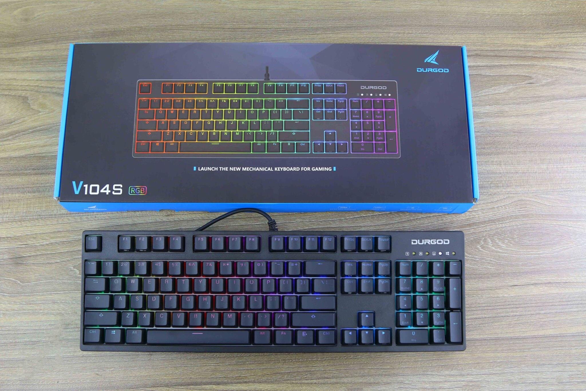 Bàn phím cơ DURGOD V87S RGB (Blue Switch) (USB) Bàn phím cơ DURGOD V87S RGB (Blue Switch) (USB)