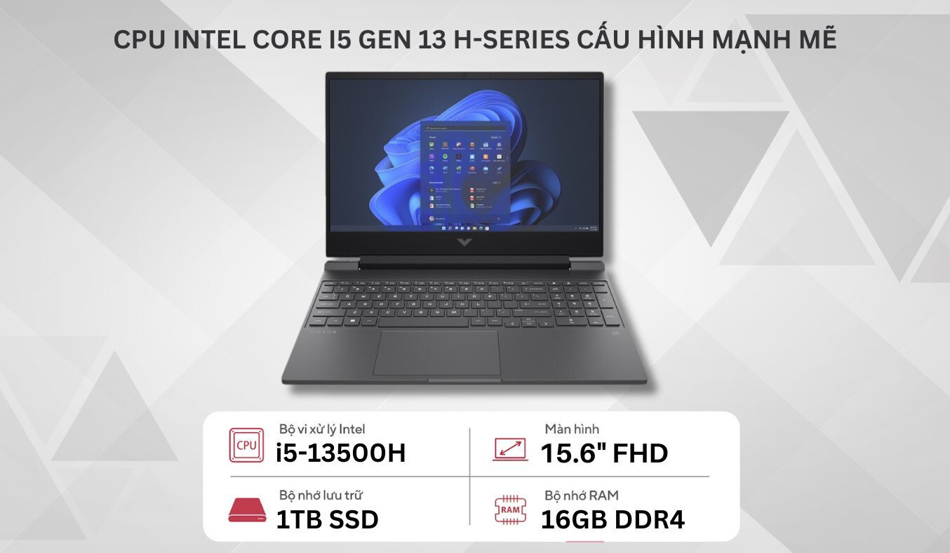 Laptop HP Victus Gaming 15-FA1086TX i5-13500H/16GB/1TB/Win11 (8C5M3PA)