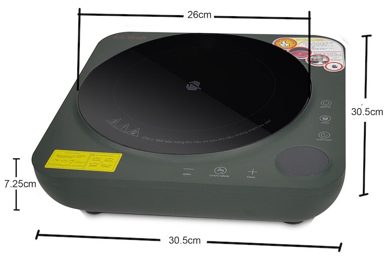 Bếp hồng ngoại dương 1 vùng nấu Gali GL-2024