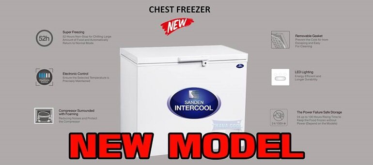 Tủ đông Sanden inverter 1 ngăn 260 lít SNH-0265i