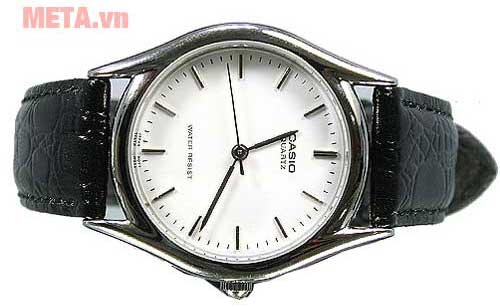 Đồng hồ nữ dây da mặt trắng Casio LTP-1094E-7AR