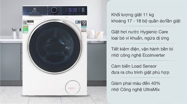 Máy giặt Electrolux 11Kg EWF1142Q7WB