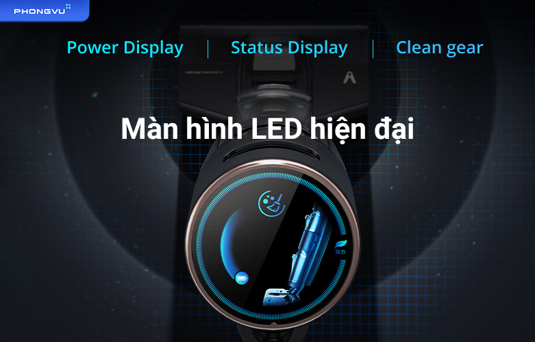 Máy hút bụi lau nhà Viomi Cyber | Màn hình LED hiện đại