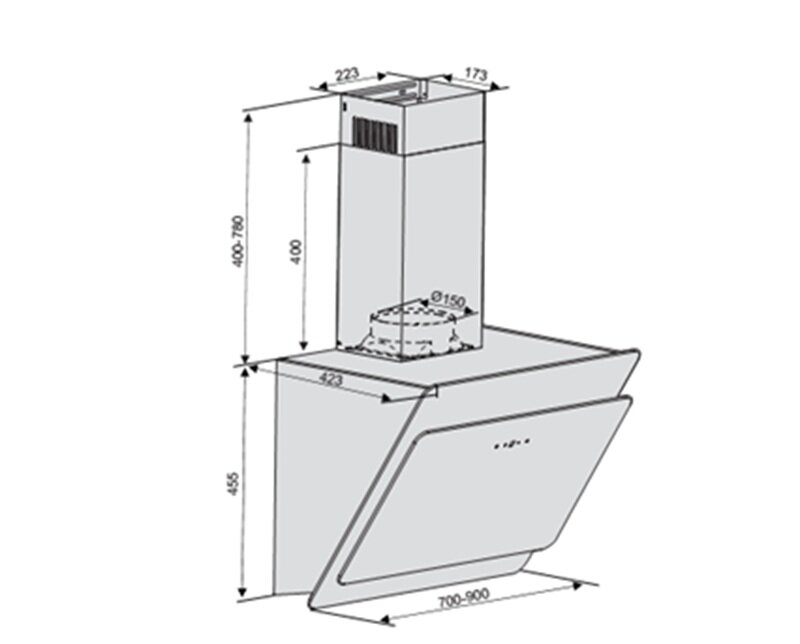 Máy hút mùi Lorca TA-6008C-70