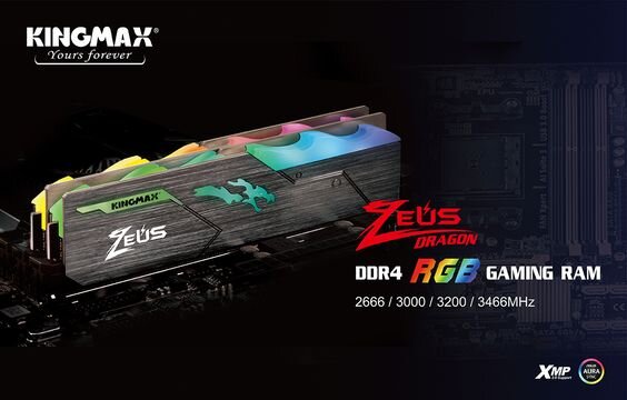 RAM Kingmax Zeus RGB 8GB DDR4 3200MHz (Ảnh 2)