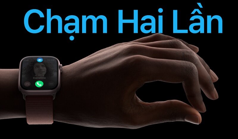 Apple Watch S9 45mm viền nhôm dây silicone tính năng chạm tay