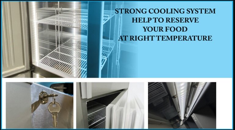 Tủ đông Hoshizaki 4 cánh 1011 lít HF-146MA-S