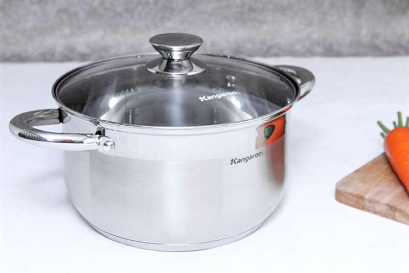 Nồi inox 3 đáy 24cm Kangaroo KG868L Nồi inox 3 đáy 24cm Kangaroo KG868L