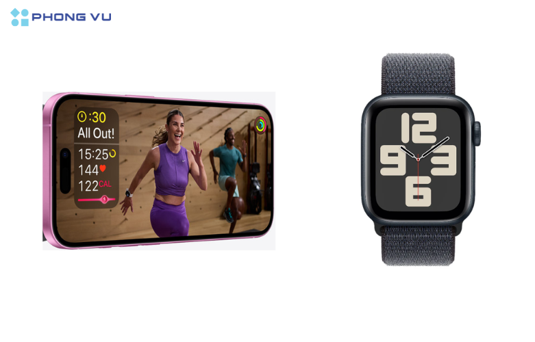 Apple Watch SE 2024 Cellular 40mm - Vỏ nhôm dây Sport Loop hỗ trợ chế độ luyện tập đa dạng